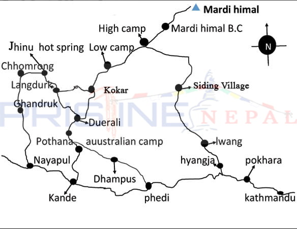 Mardi-Himal-Trek-Map