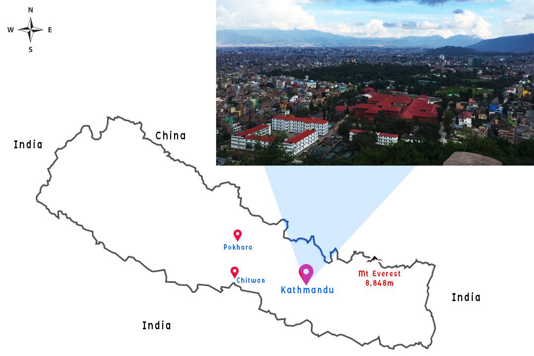 Kathmandu-located-in-map-of-Nepal