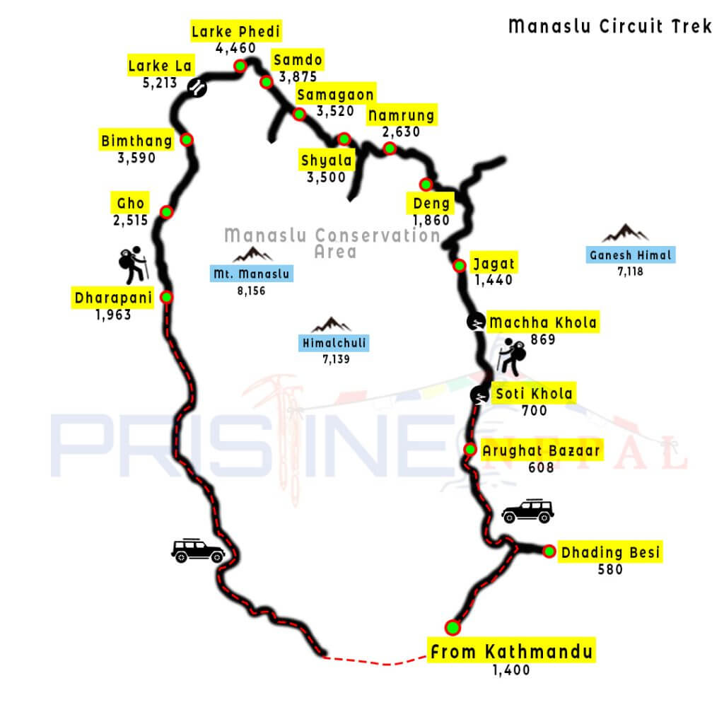 Manaslu-Circuit-Trekking-Map