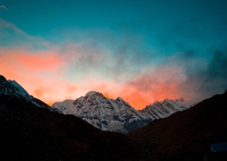 Annapurna-Mountain-Sunset